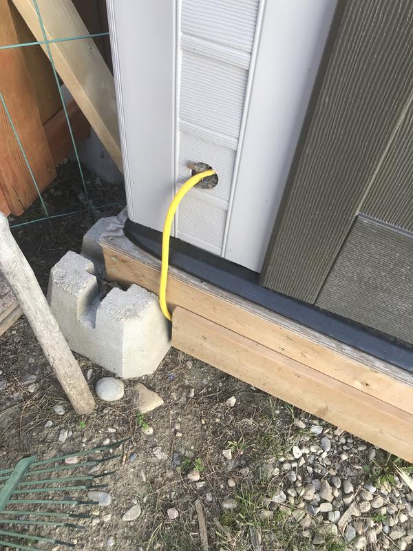 Ran the cord thru conduit to my shed . Perfect for my requirements. This cord is heavy duty and will last for years