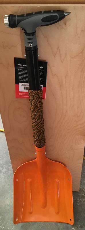 Paracord wrapped handle for the HMK survival shovel