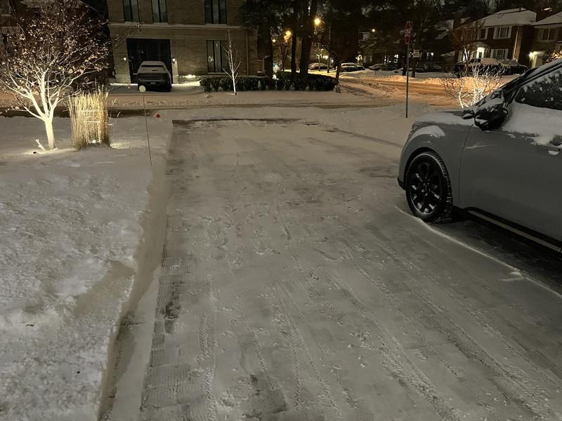 Cleared my large driveway twice
