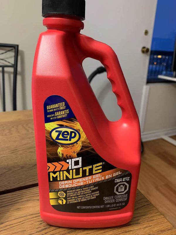 Zep 10 min drain opener 2025 1 gal