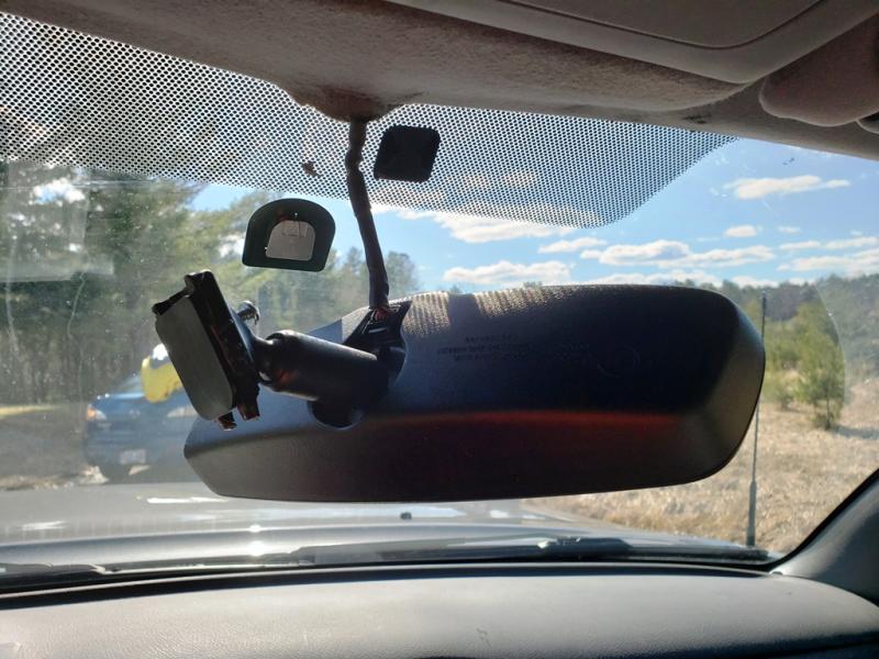 Mount is above and to the right of the original mount.