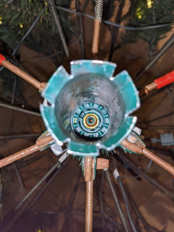 Bigger hole to reach the connection again