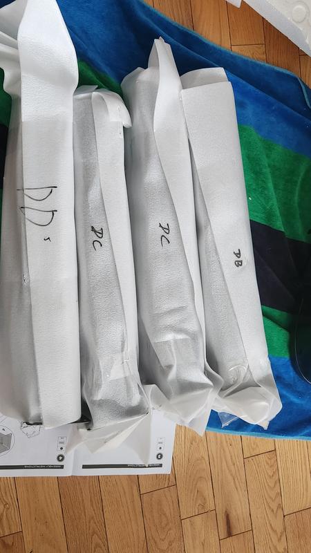 Exterior labeling of legs