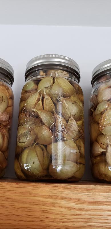 Yummy, pickeled garlic.