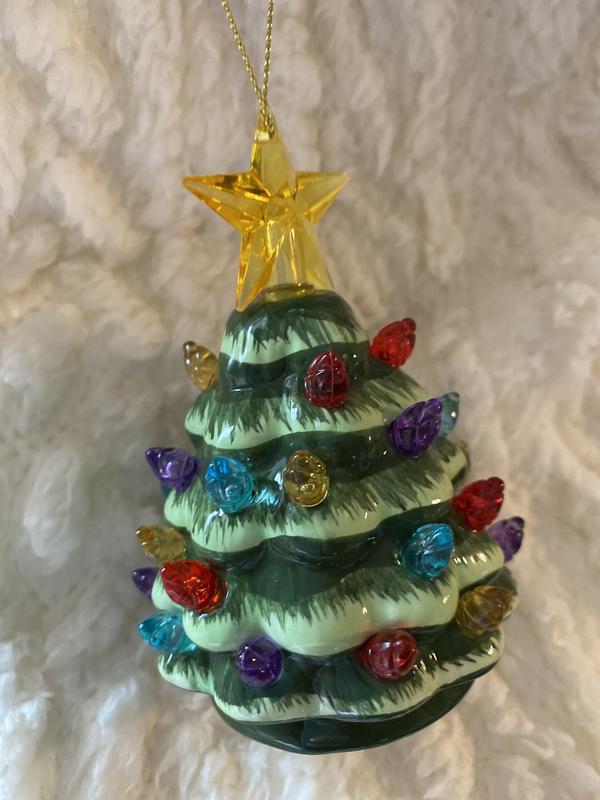 Little ceramic light-up tree