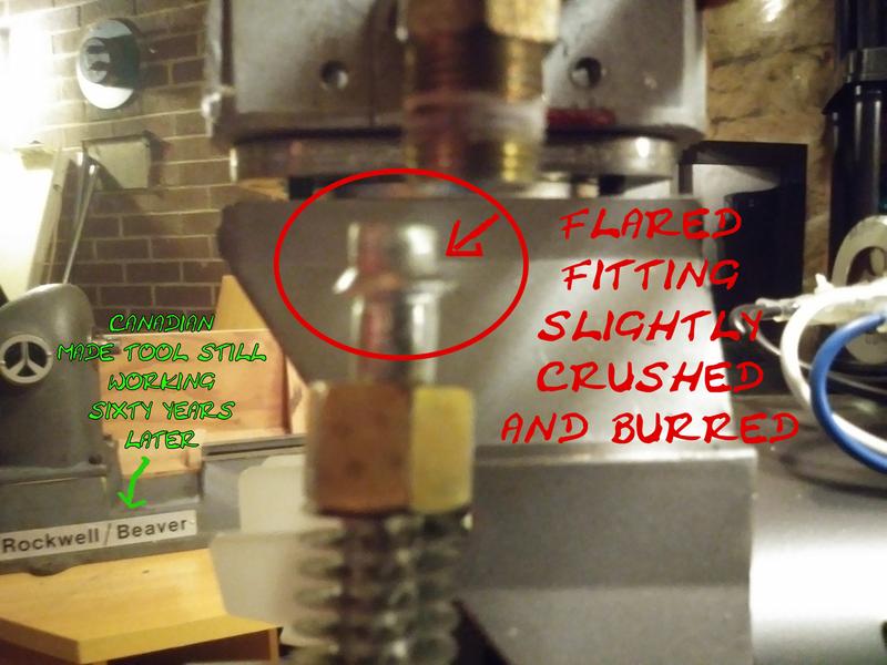 Managed to seal the leak after emery cloth to deburr, teflon tape and proper alignment during reinstallation