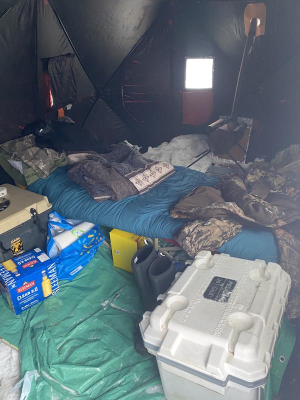 Toasty warm in the hunting camp