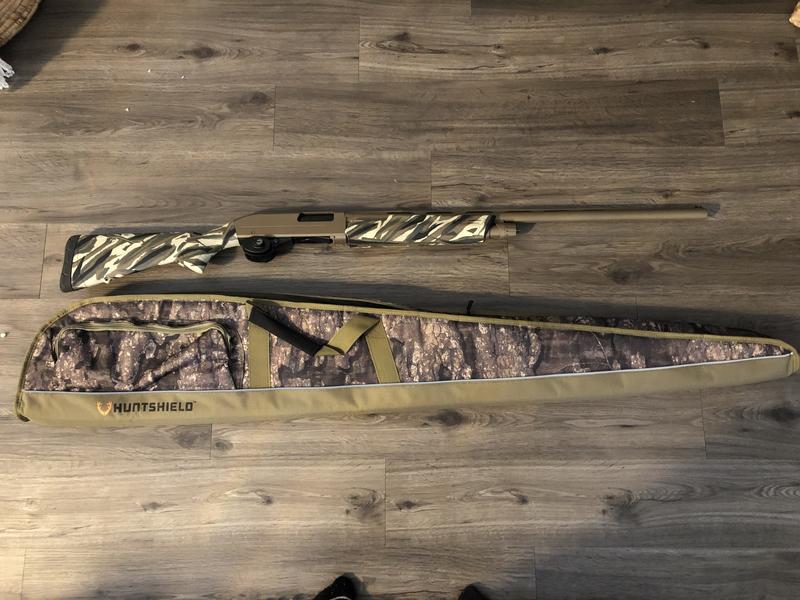 Fits a pump shotgun with 26” barrel easily