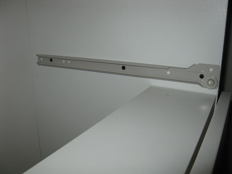 Right side drawer slide inside