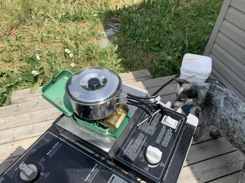 Bringing water to boil