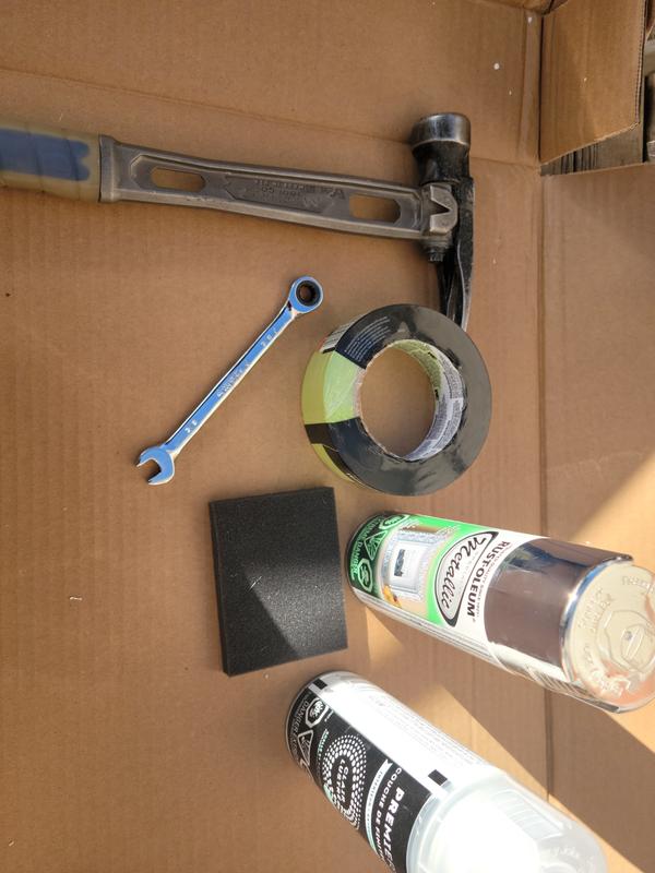 Made my hammer shiny yup and my chalk line.