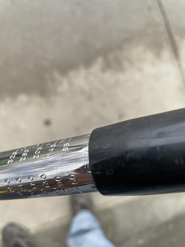 The markings wear off due to the manner in which you rotate the wrench.