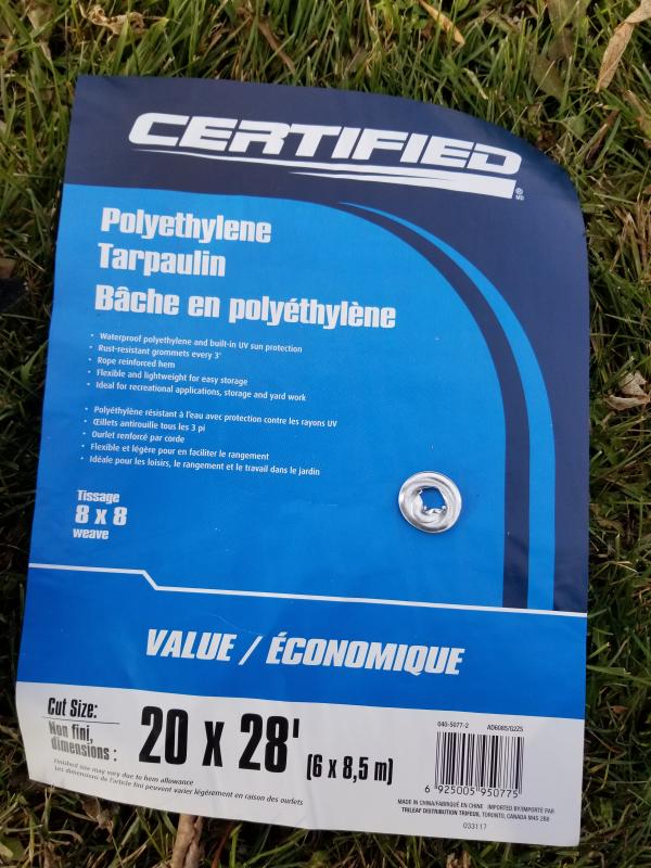 A grommet from the brand new tarp!!