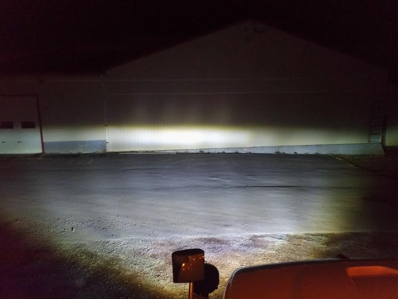 Headlights and fog lights together