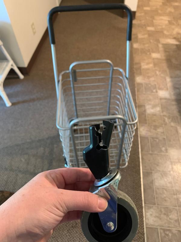 The wheel snapped off so easily