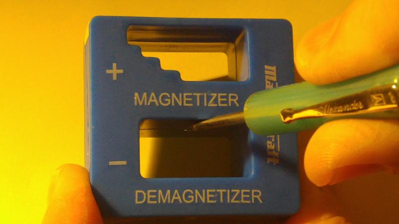 Where To Place Tool Blade To Demagnetize