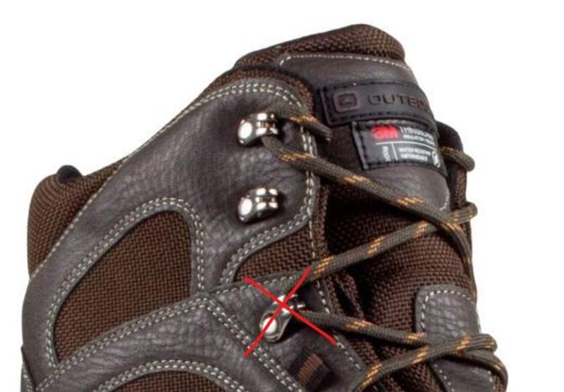 Offset eyelets  - avoid - too much stress on material - prone to failure.