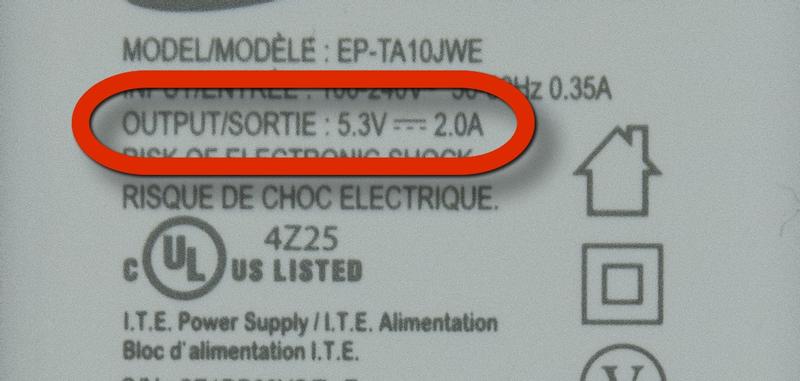 Use your cell phone magnifier to read the small print on your charger.