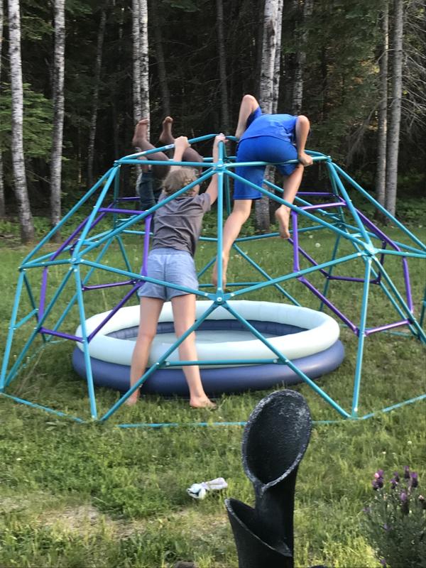 On a hot day; “Don’t fall into the lava”