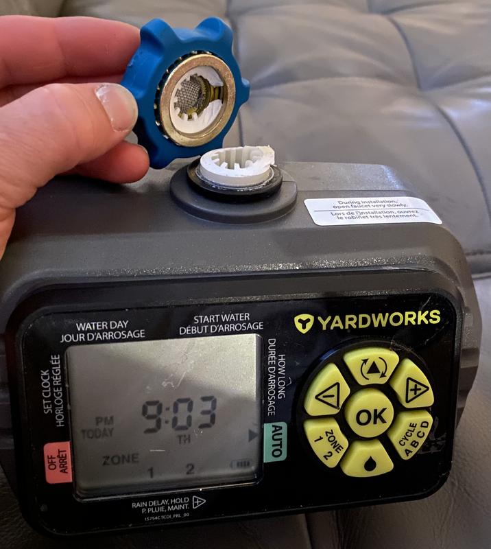 Broken plastic faucet connector