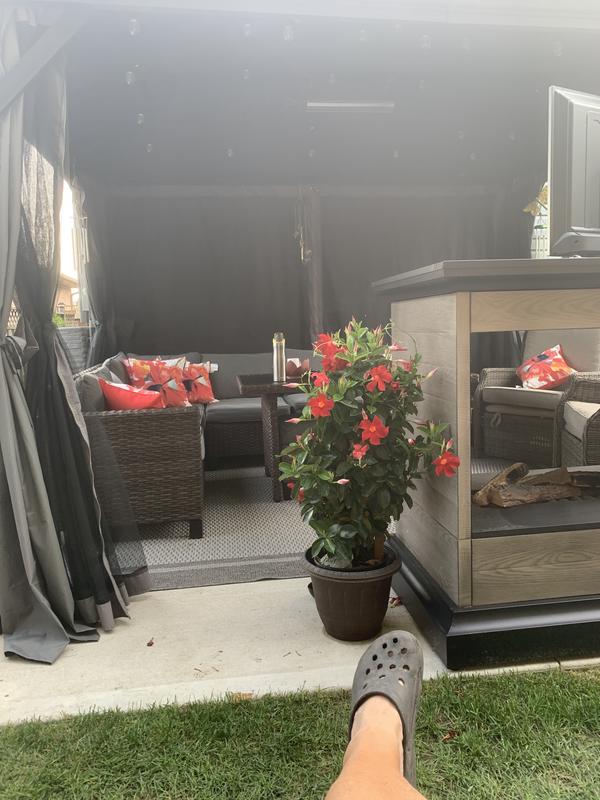 TRIPEL Outdoor/Patio Sofa Cover, Water Resistant, UV Protected, Grey