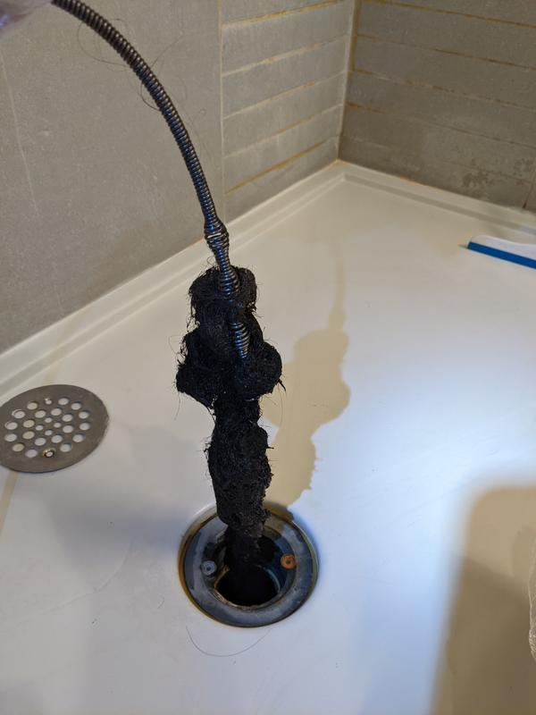 Disgusting but it was the clog that got unclogged with this mastercraft auger.