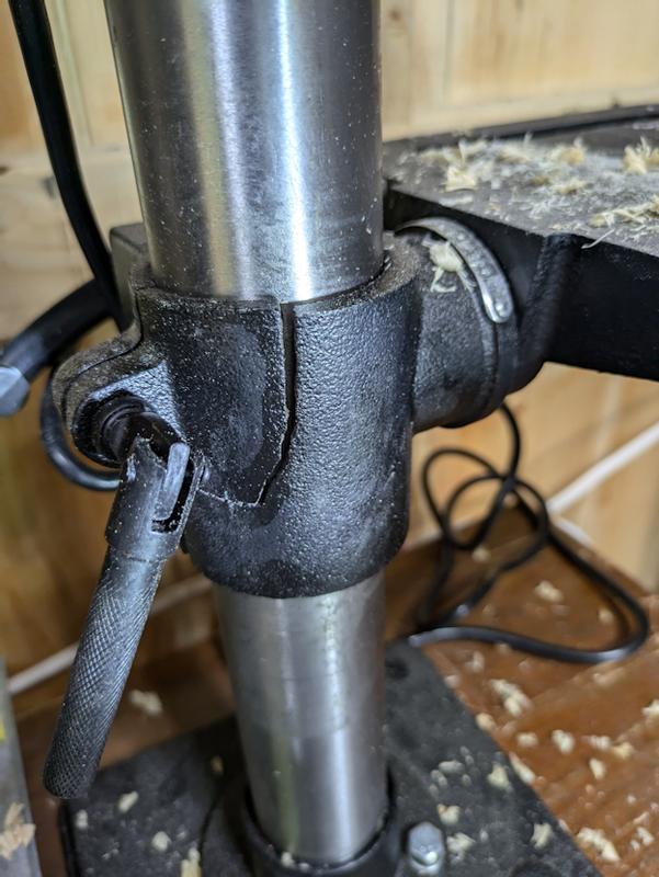 After first and last hole (partially drilled)