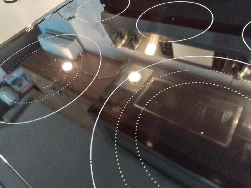 scratches on left burner