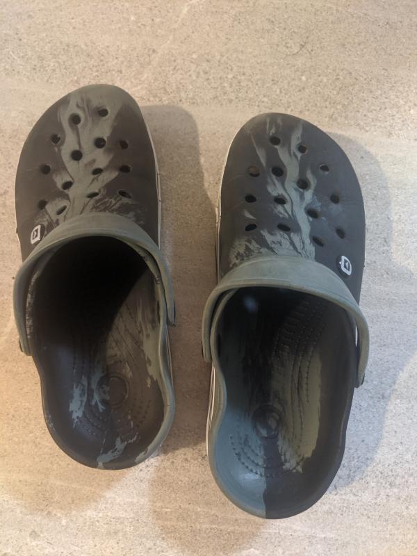 Outbound Men's Rubber Slipon Clogs with Lightweight outsole, Black