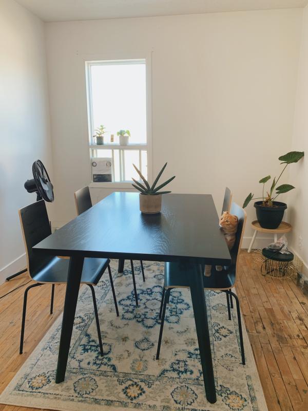 La table une fois montée.