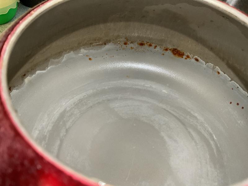 Inside of kettle