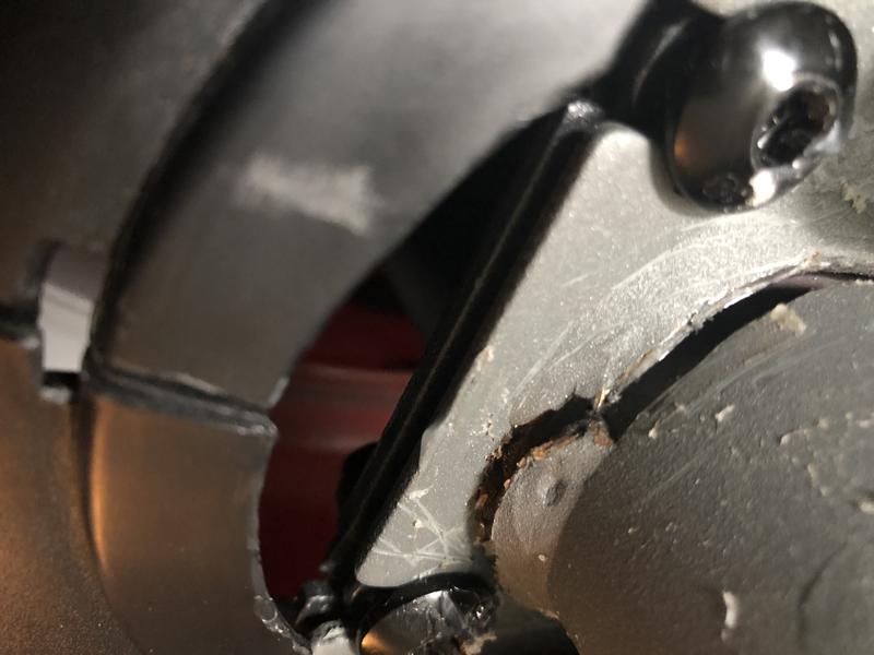 Where it keeps breaking at the weld on the tower