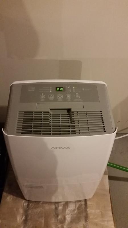 Déshumidificateur annoncent le code E9