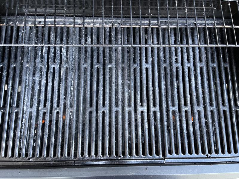 Still large flames on low