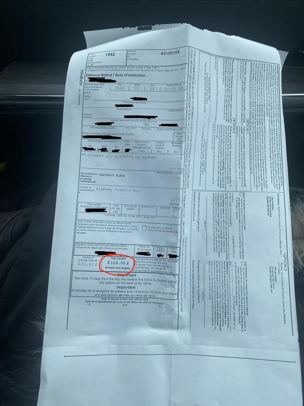 These plates are in violation of the highway traffic act