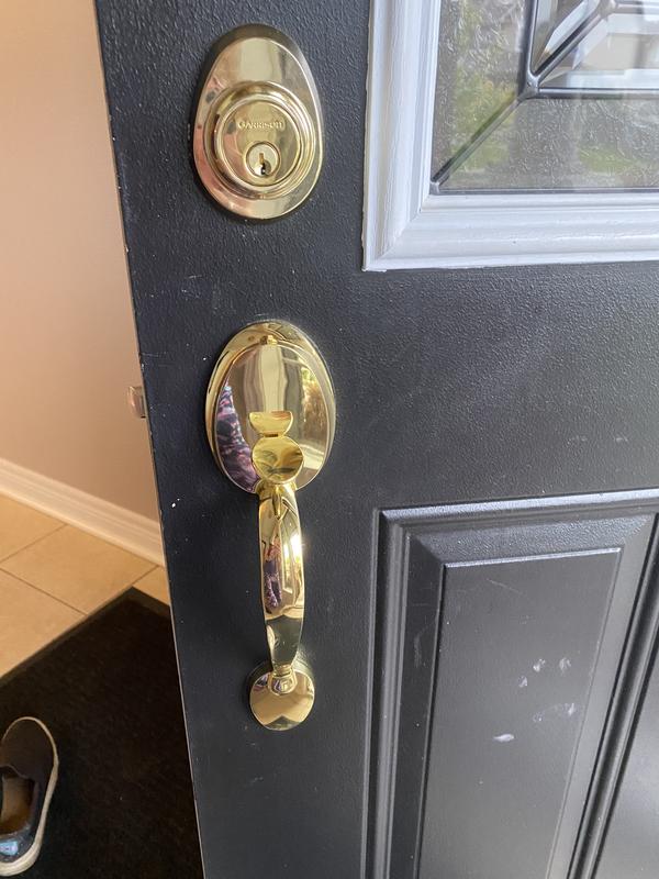 Garrison Electronic Deadbolt Door Lock, Brass