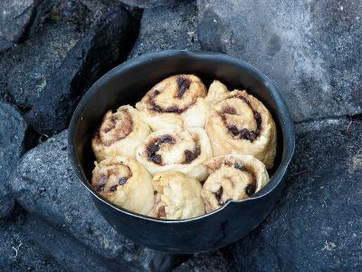 Cinnamon baked in the fire along the Churchill River in northern Saskatchewan.