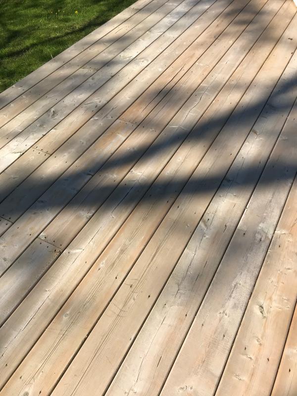 After pic - eliminated all blackened mouldy sections on boards