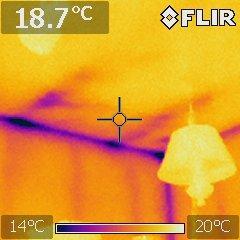 Ceiling and wall shot