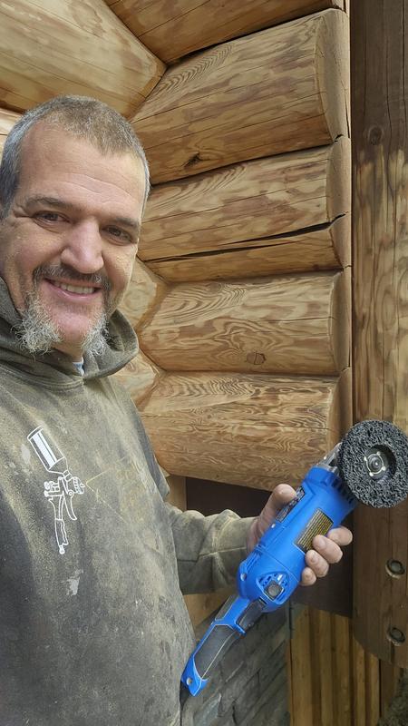 The Mastercraft Angle Grinder my dad's friend gave years before finally found it's purpose on this project