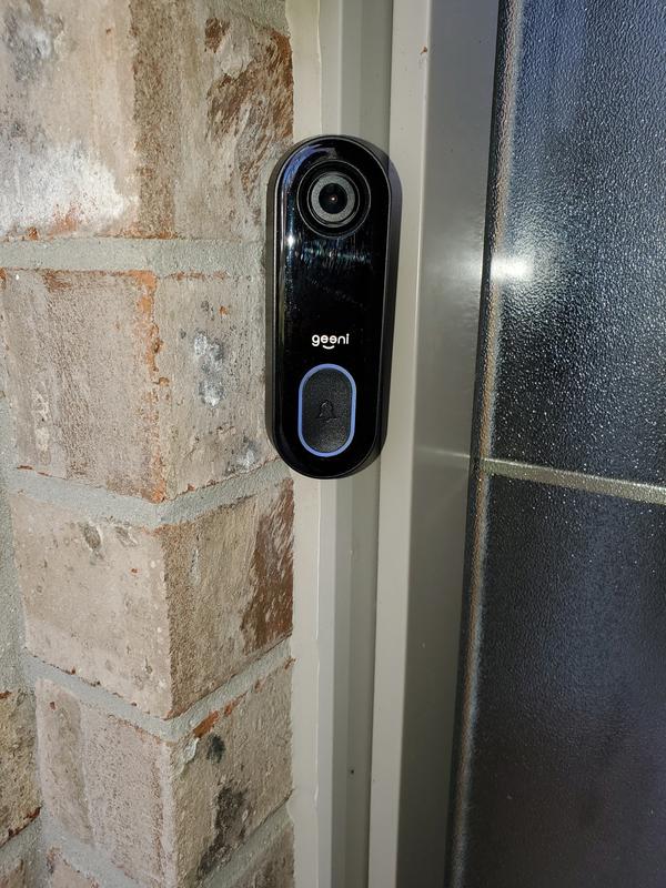 Geeni 1080p Smart Wi-Fi Camera Doorbell, Black