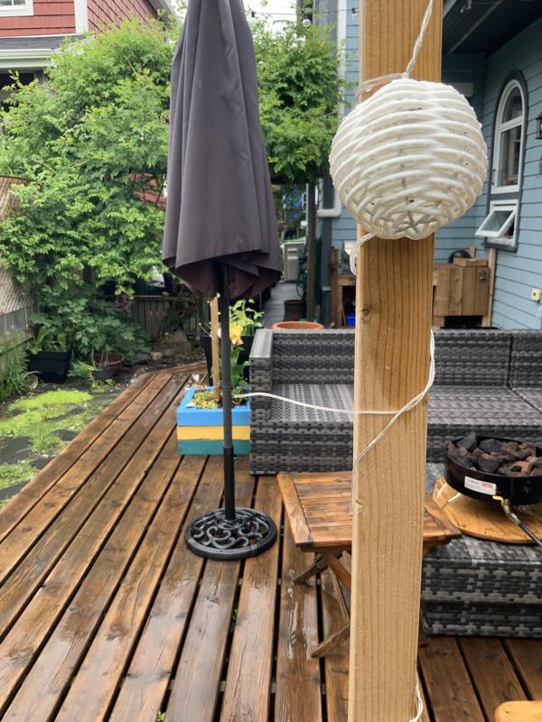 Broken wire because not thick outdoor gage