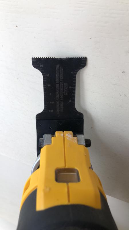 After cutting 2 screws