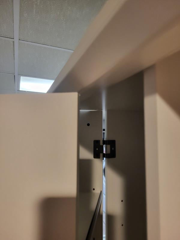 Reason the two sides of swing out door don't line up on purpose