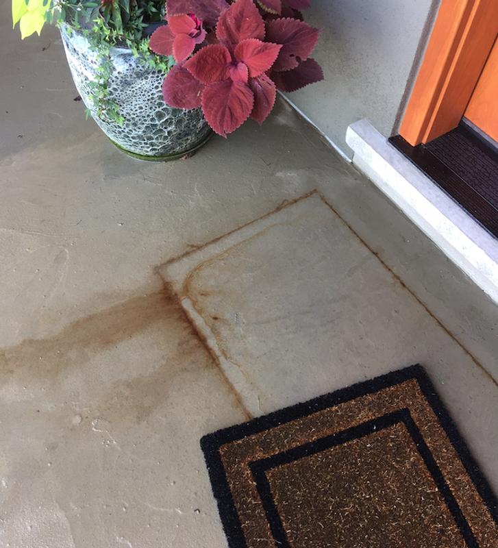 My ruined new concrete.