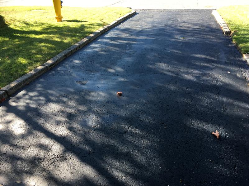 Major repairs of asphalt driveway