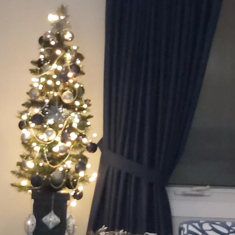 Tree to which i added 2 more light strings