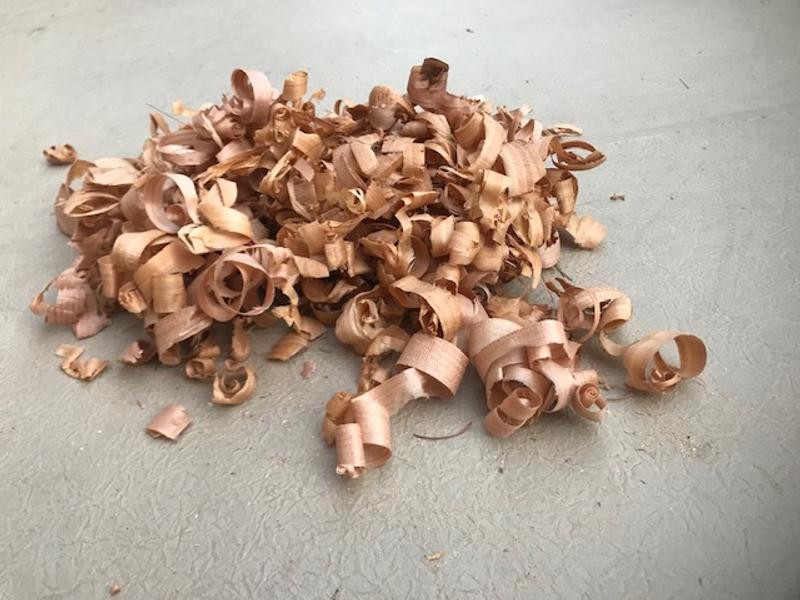 Straight out of the box, gorgeous long shavings.