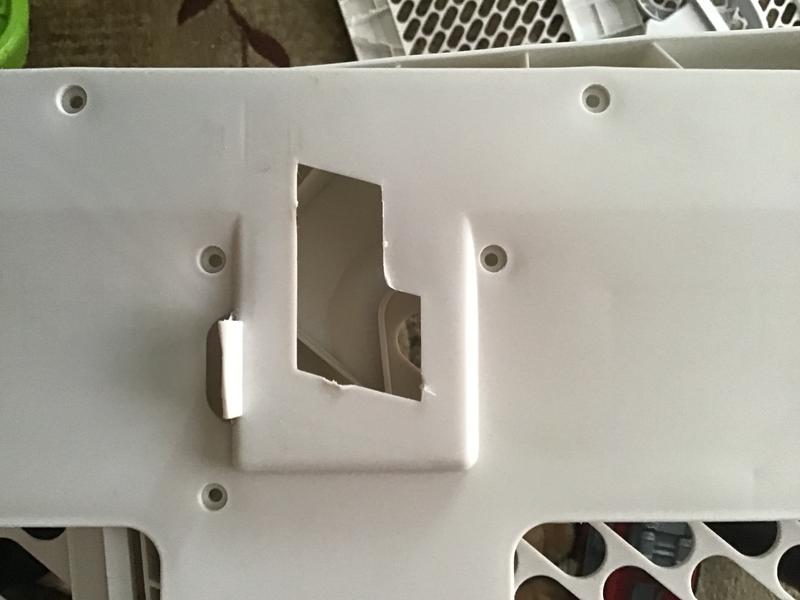 Edges show damage from ware