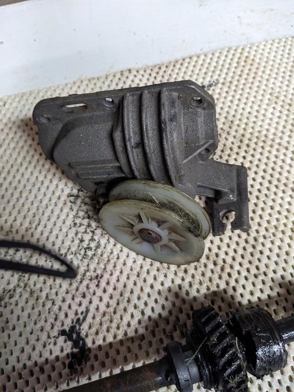 gear box broken or what might be called the transmission for the self propelled feature of the lawn mower